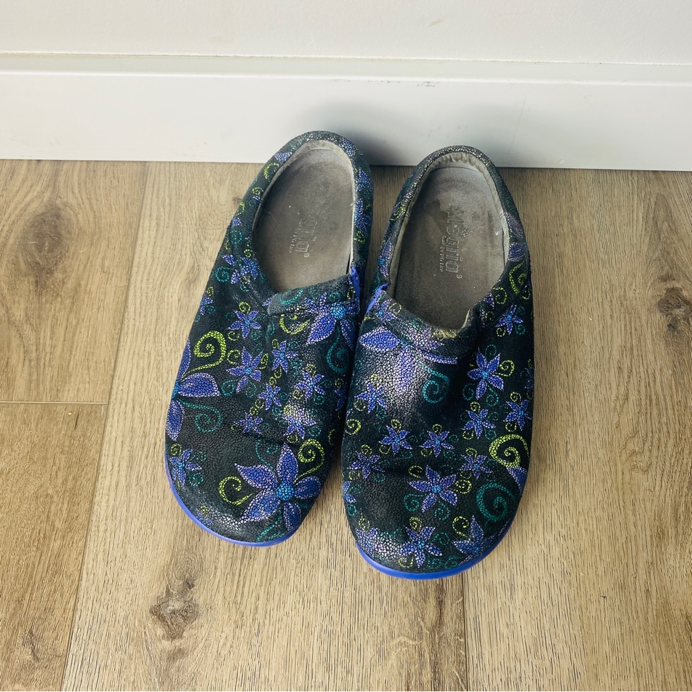 Alegria Floral spiral Slip On Clogs bright soles - Picture 4 of 8